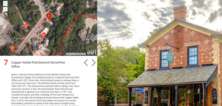 culture story map tours website screenshot